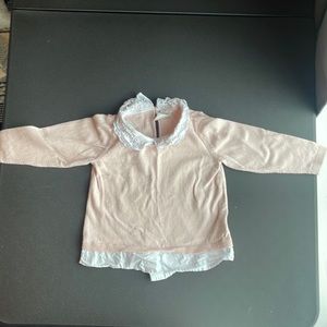 H&M Infants Pink Collared Sweater